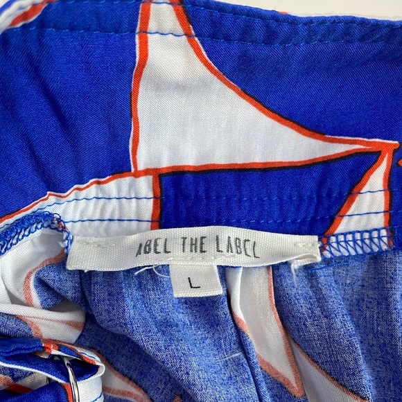 Abel The Label Anthropologie Geometric Maxi Dress Size L Tiered Sundress - Picture 2 of 10